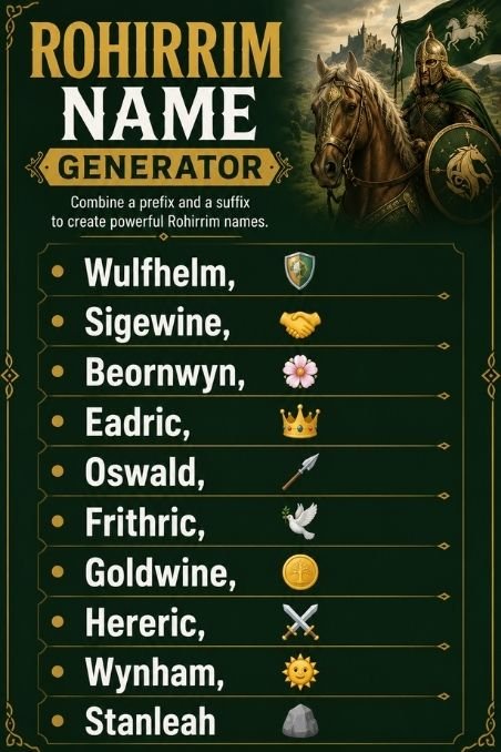 Rohirrim Name Generator