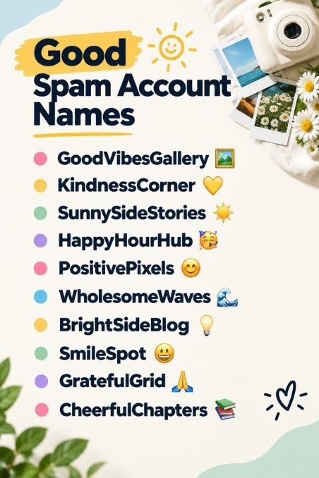 Good Spam Account Names