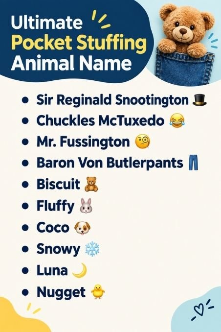 Ultimate Pocket Stuffing Animal Name