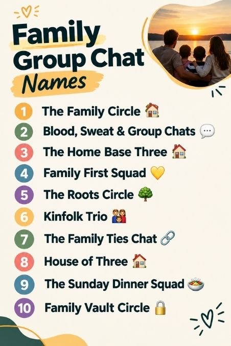 Family Group Chat Names