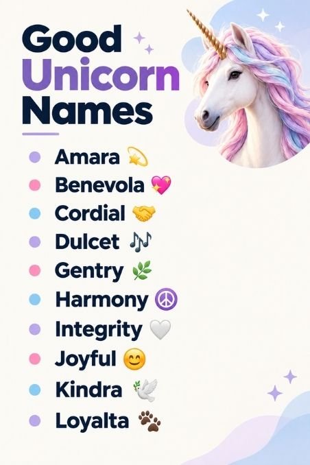 Good Unicorn Names