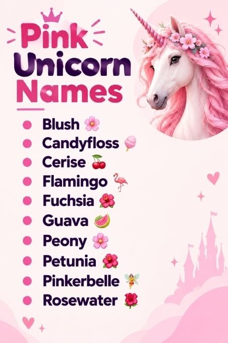 Pink Unicorn Names