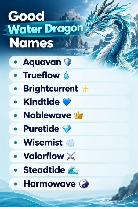 Good Water Dragon Names