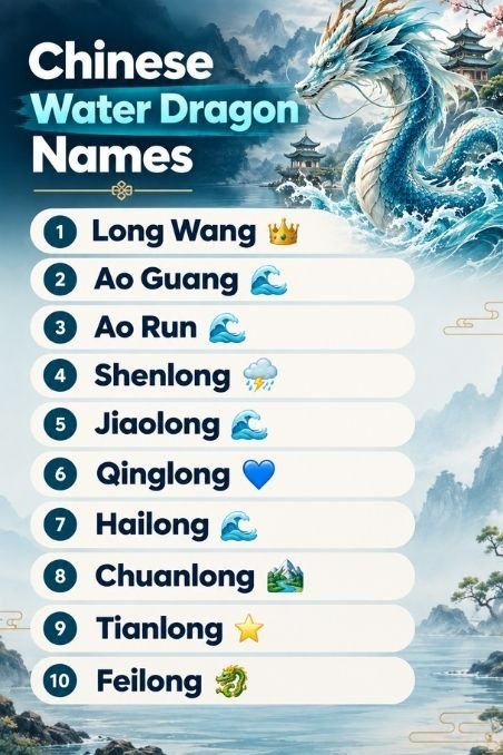 Chinese Water Dragon Names