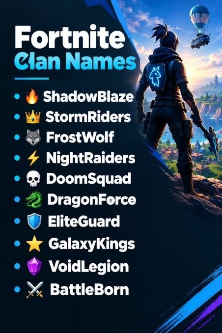 Fortnite Clan Names