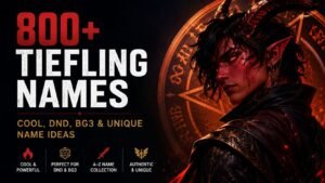 Tiefling Names: 800+ You’ll Wish You Found Sooner, Cool, DnD, BG3 & Unique Picks