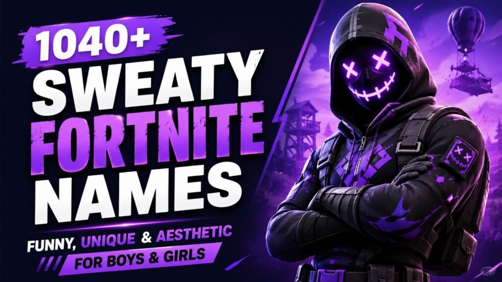 Sweaty Fortnite Names: 1040+ That Will Make Your Squad Look Instantly Pro