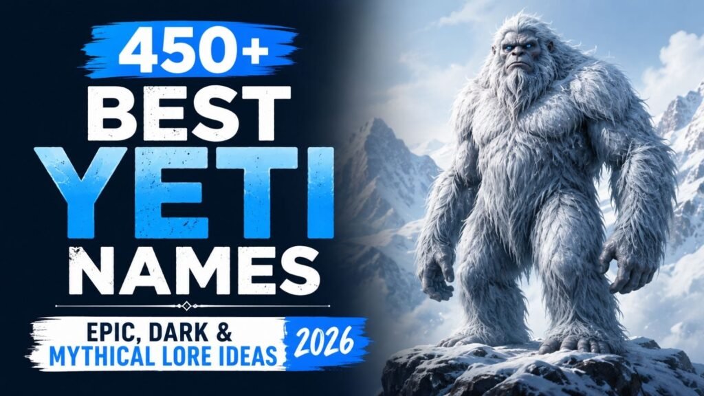 Yeti Names: 450+ Epic, Dark & Mythical Picks You’ll Wish You Found Sooner