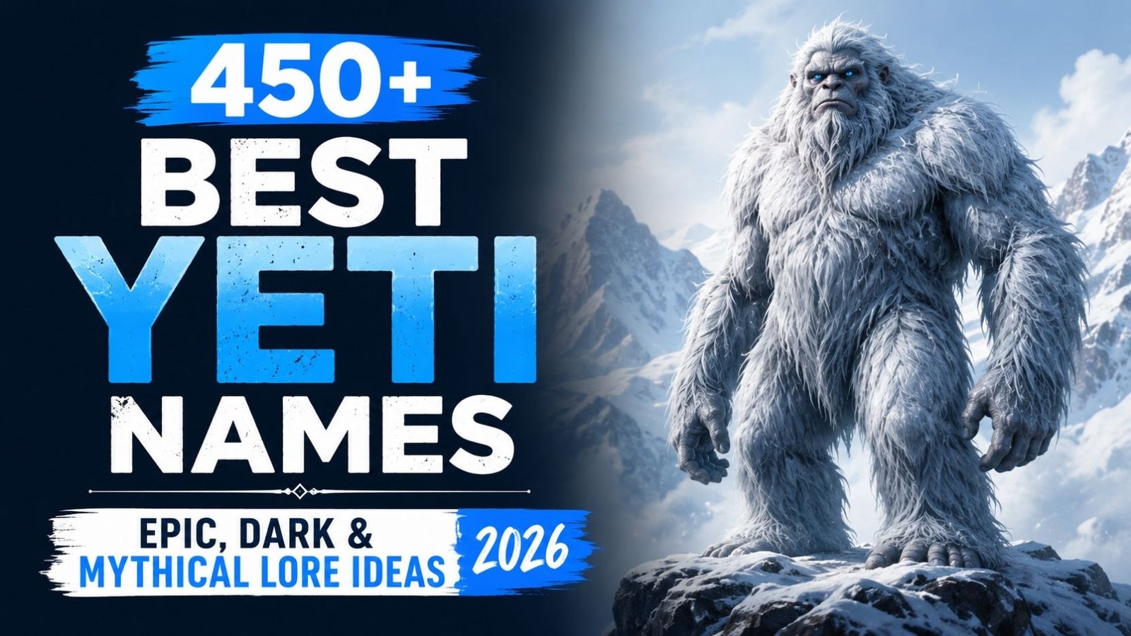 Yeti Names: 450+ Epic, Dark & Mythical Picks You’ll Wish You Found Sooner
