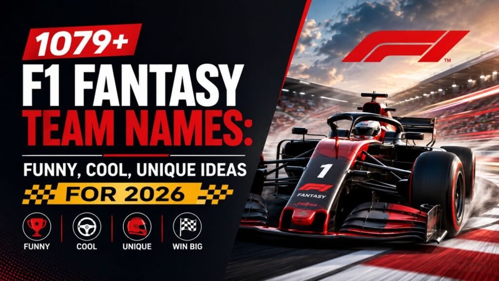 F1 Fantasy Team Names: 1079+ That Will Make Your League Stand Out in 2026