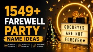 Farewell Party Name Ideas: 1549+ That Will Make Your Goodbye Unforgettable