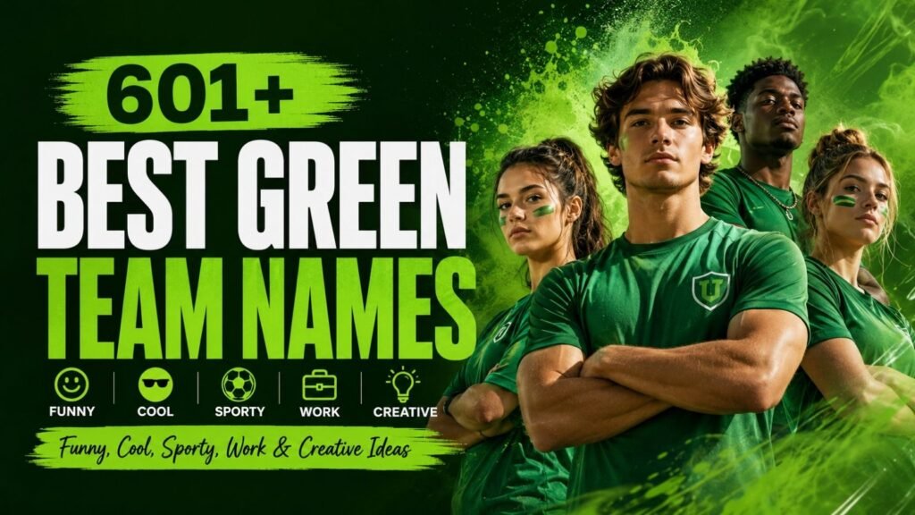 Green Team Names: 601+ Funny, Cool, Sporty, and Surprisingly Great Ideas You’ll Want to Steal