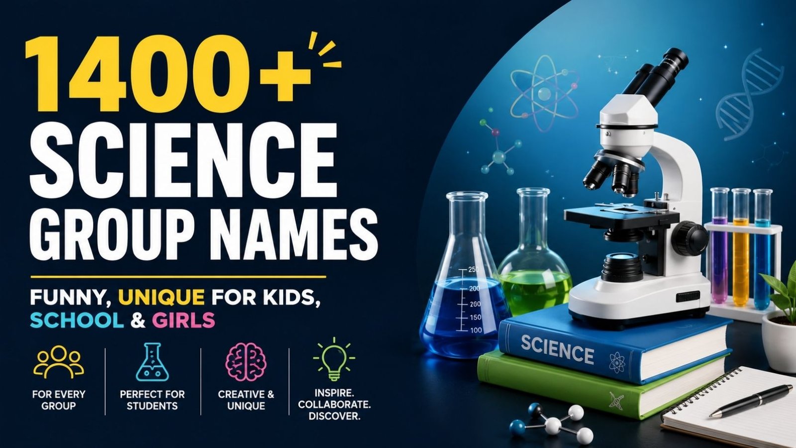 Science Group Names: 1400+ That Will Make Your Team Stand Out Instantly