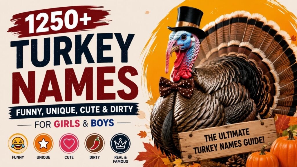 Turkey Names: 1250+ Funny, Unique, Cute & Dirty Picks You’ll Wish You Found Sooner