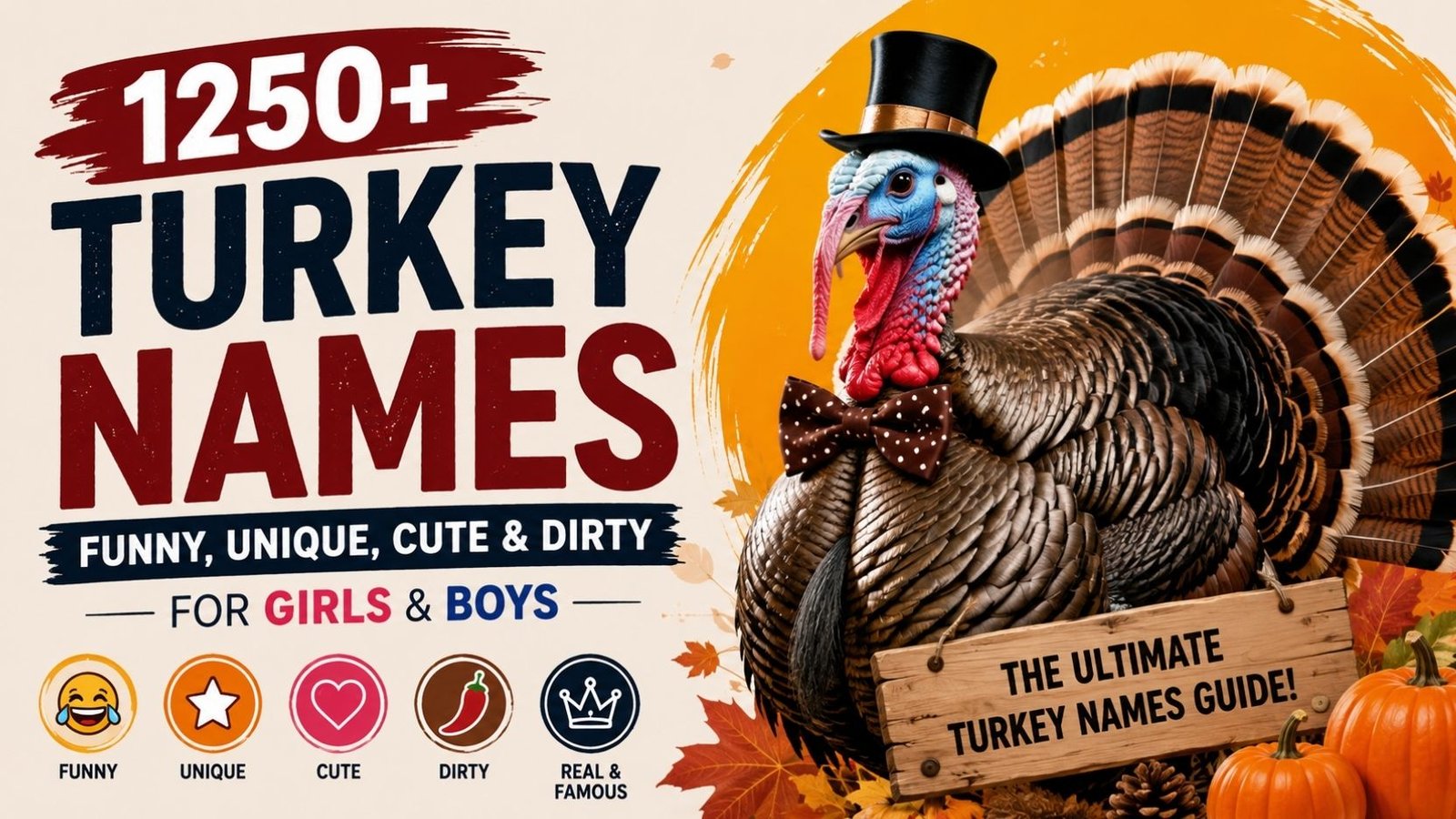 Turkey Names: 1250+ Funny, Unique, Cute & Dirty Picks You’ll Wish You Found Sooner
