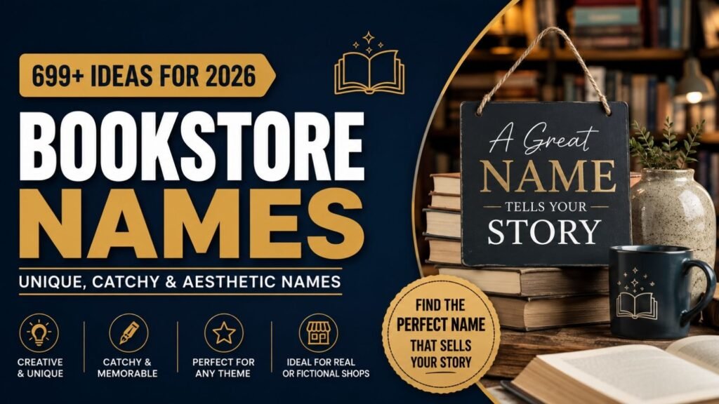 699+ Bookstore Names That Readers Will Love: Unique, Catchy, Cute & Surprisingly Creative Ideas