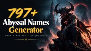 Abyssal Names: 797+ That Sound Truly Wicked: Dark, Powerful & Unforgettable Ideas