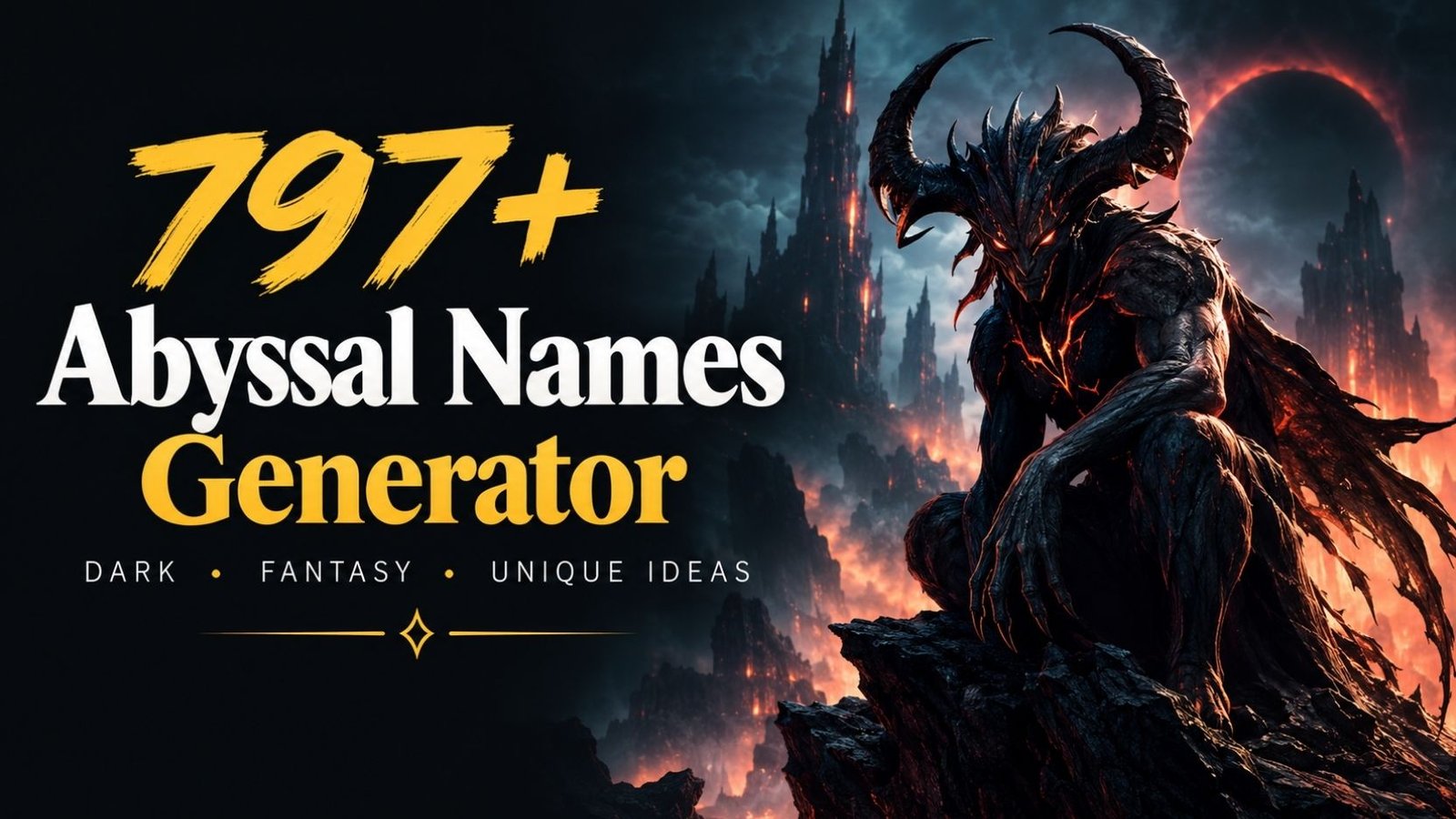 Abyssal Names: 797+ That Sound Truly Wicked: Dark, Powerful & Unforgettable Ideas
