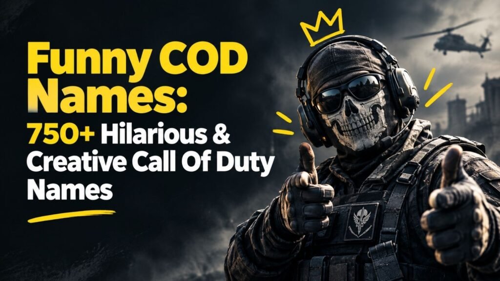 Funny COD Names: 750+ Hilarious, Creative & Unexpected Call Of Duty Names That Will Make Your Whole Lobby Laugh