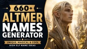 Altmer Names: 660+ You’ll Wish You Found Sooner: Magical, Rare & Unforgettable High Elf Ideas
