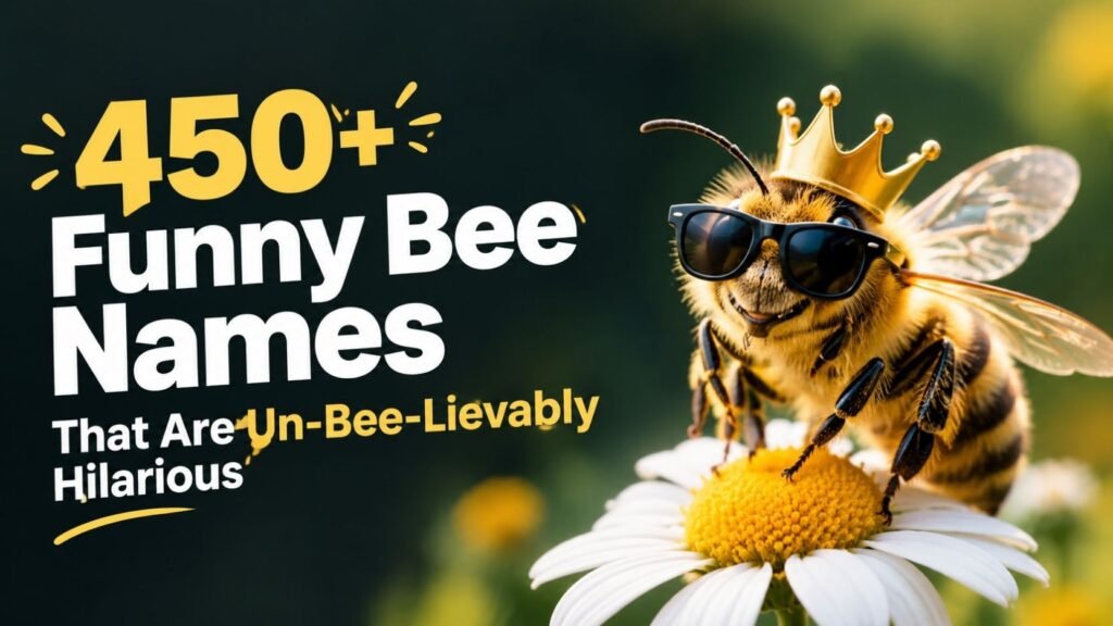 Funny Bee Names: 450+ That Are Un Bee, Lievably, Hilarious, and Too Buzzing to Ignore