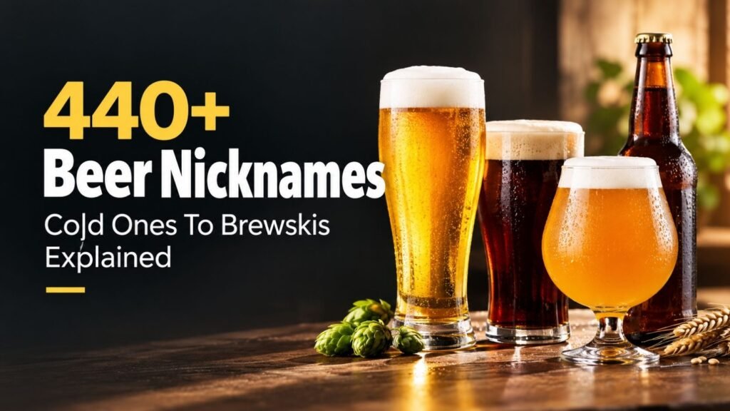 440+ Beer Nicknames You’ll Wish You Knew Sooner: From Cold Ones to Brewskis