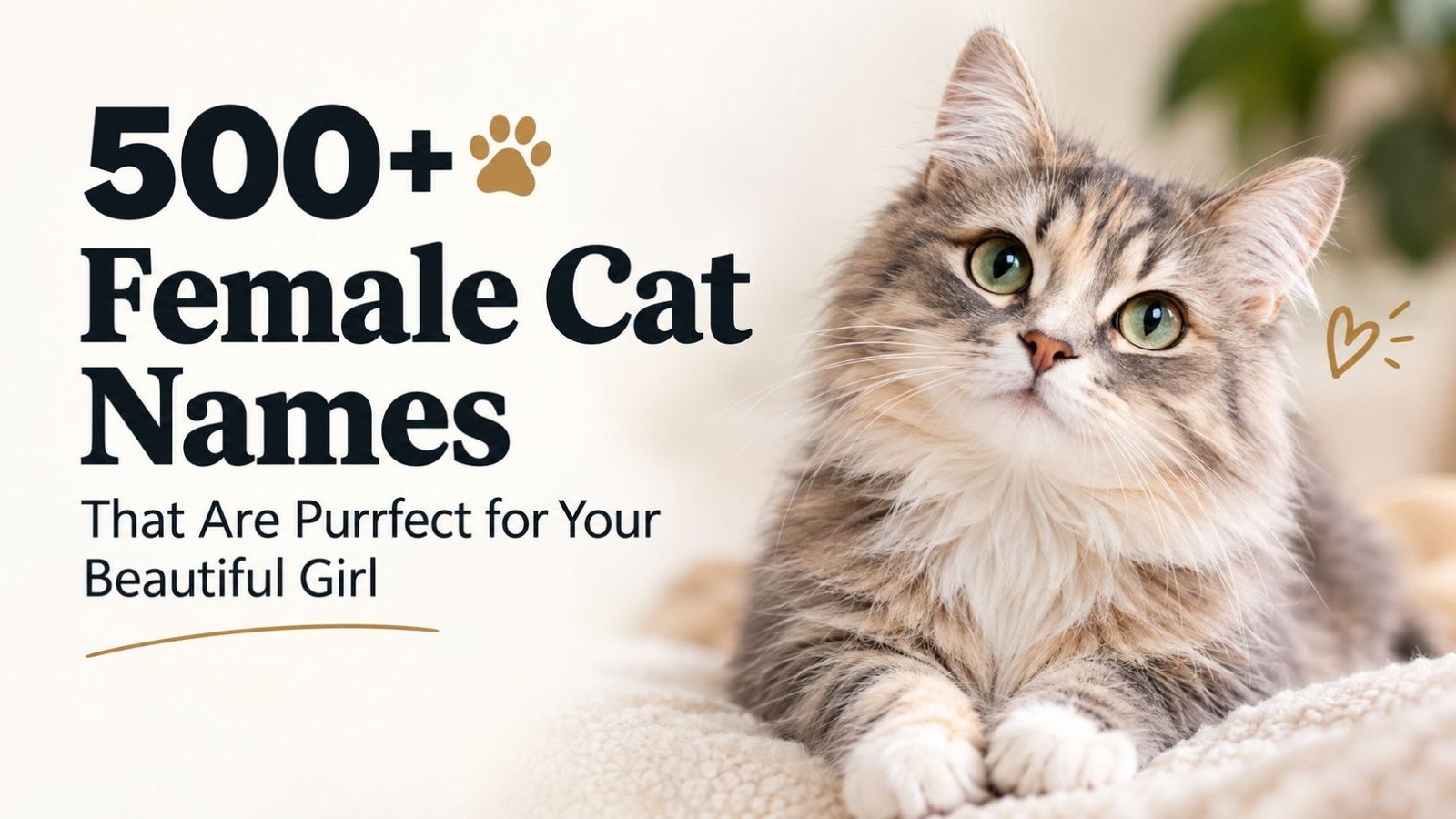 Female Cat Names: 500+ That Are Simply Purrfect 😻 Cute, Unique, Fancy and Surprisingly Beautiful Picks You’ll Love