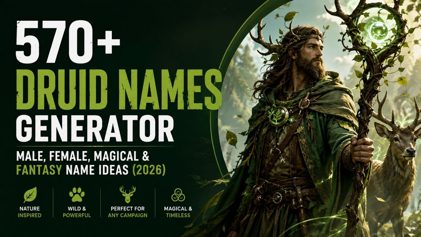 570+ Druid Names You’ll Wish You Found Sooner: Epic, Funny & Truly Unique Ideas