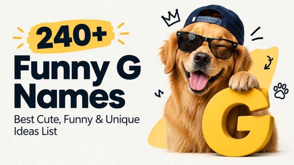 Funny G Names 240+ That Are So Goofy You Will Wish You Found Them Sooner