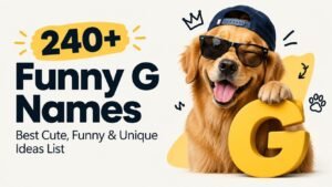 Funny G Names 240+ That Are So Goofy You Will Wish You Found Them Sooner