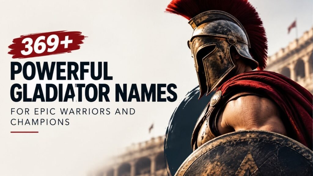 Powerful Gladiator Names: 369+ For Epic Warriors And Champions