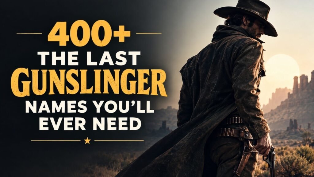 Gunslinger Names: 400+ That Will Make Your Character Legendary