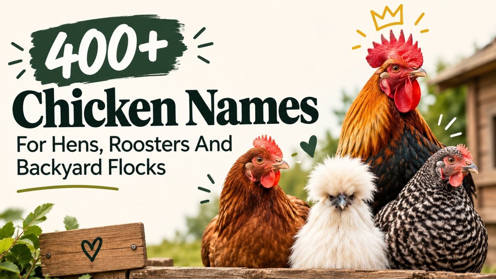 Chicken Names: 400+ That Are Seriously Too Cute To Ignore For Hens Roosters And Backyard Flocks