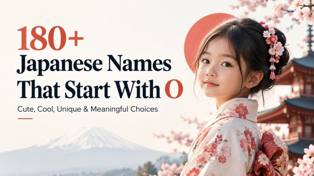 180+ Japanese Names That Start With O: Cute, Cool, Rare & Meaningful Picks You’ll Love