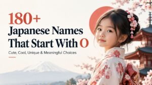 180+ Japanese Names That Start With O: Cute, Cool, Rare & Meaningful Picks You’ll Love