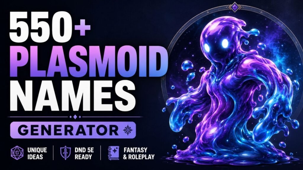 550+ Plasmoid Names You Won’t Believe Exist: Unique, Funny, Cool & DND Ideas
