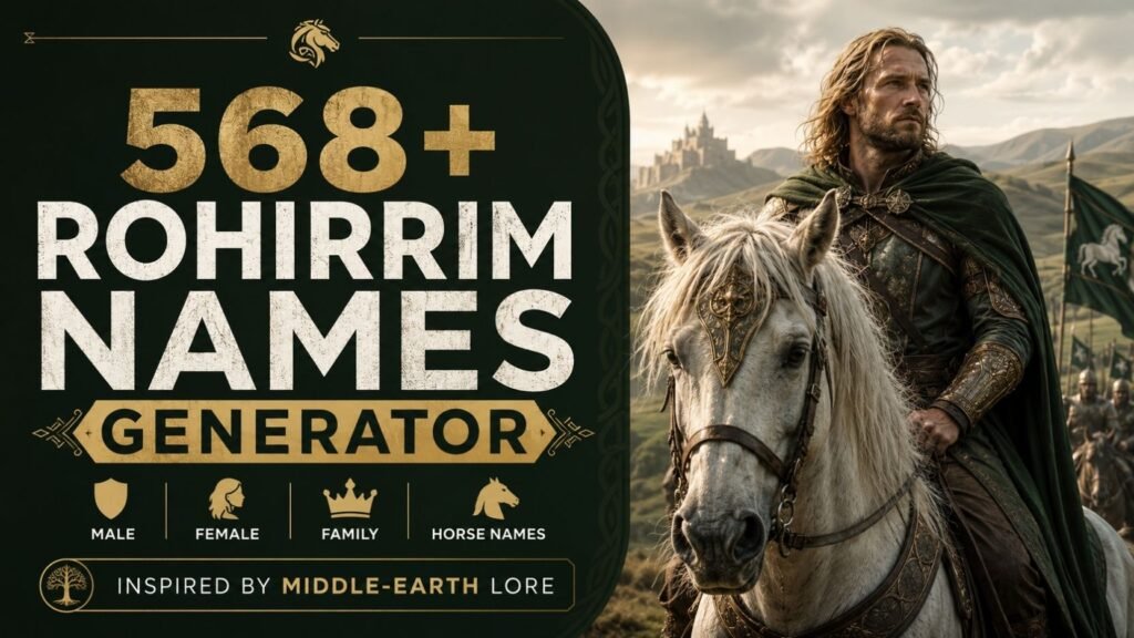 568+ Rohirrim Names You’ll Wish You Found Sooner: Epic Male, Female, Horse & Fantasy Ideas